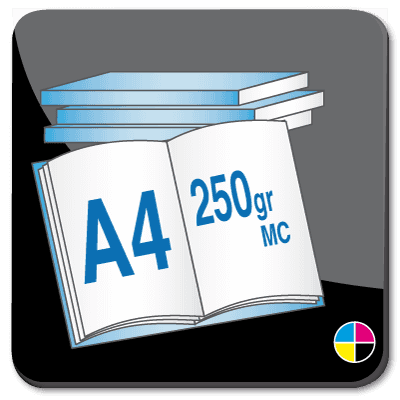 Toon details van Brochures A4  250 gr MC gelijmd